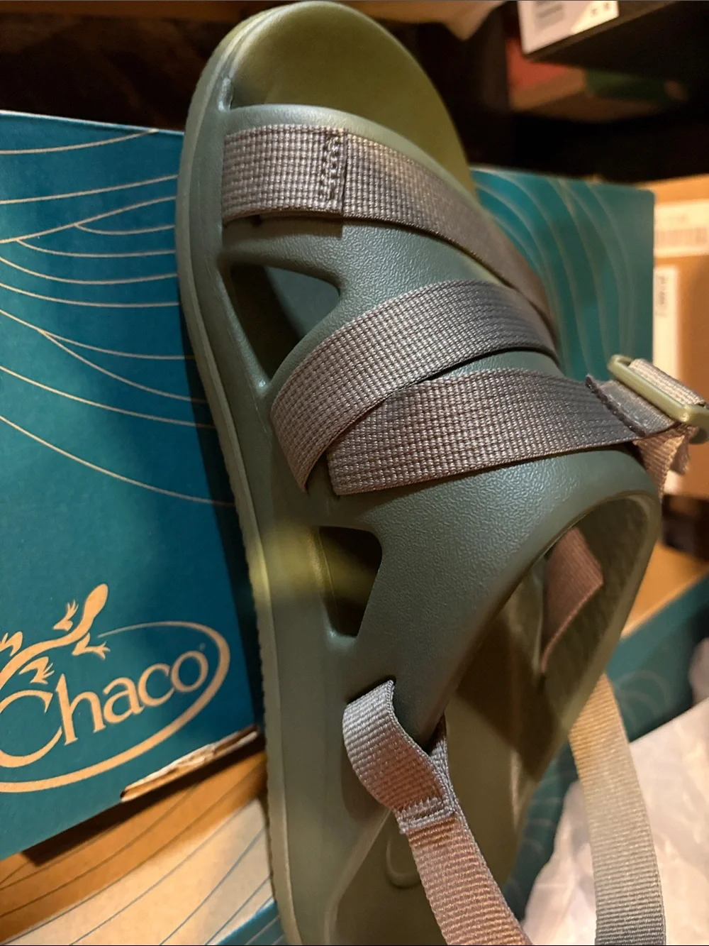 Chaco Olive Green sport Sandals new